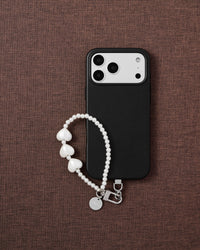 PEARL HEART PHONE STRAP