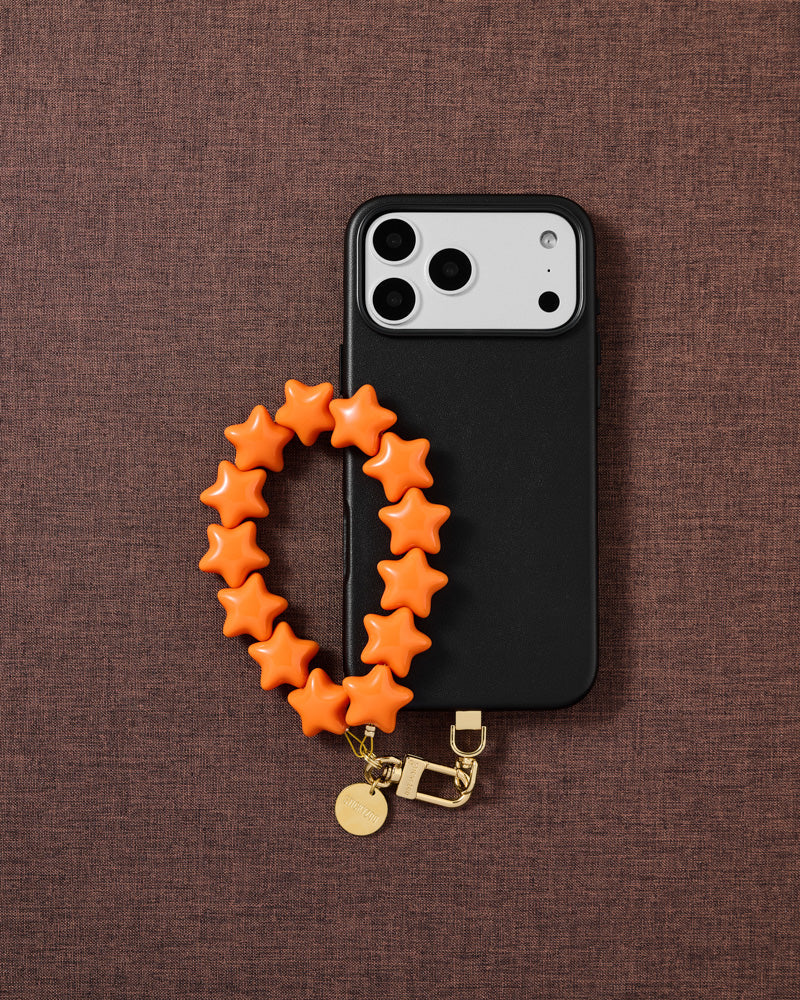 TANGERINE STAR PHONE STRAP