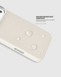 TEXTURED LEATHER CASE — WHITE