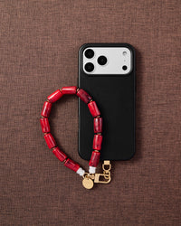 RED STONE PHONE STRAP