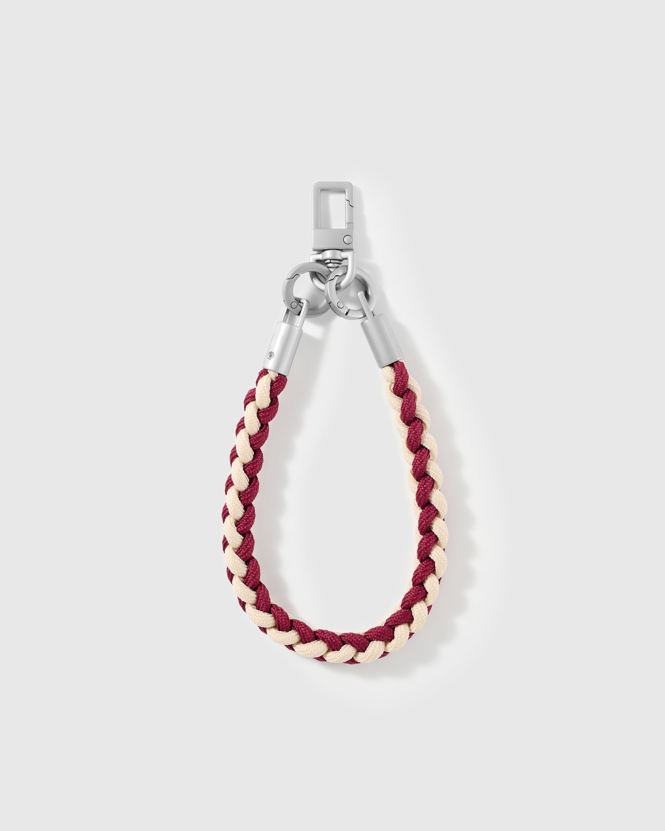 BORDEAUX BRAID CROSS-BODY PHONE STRAP