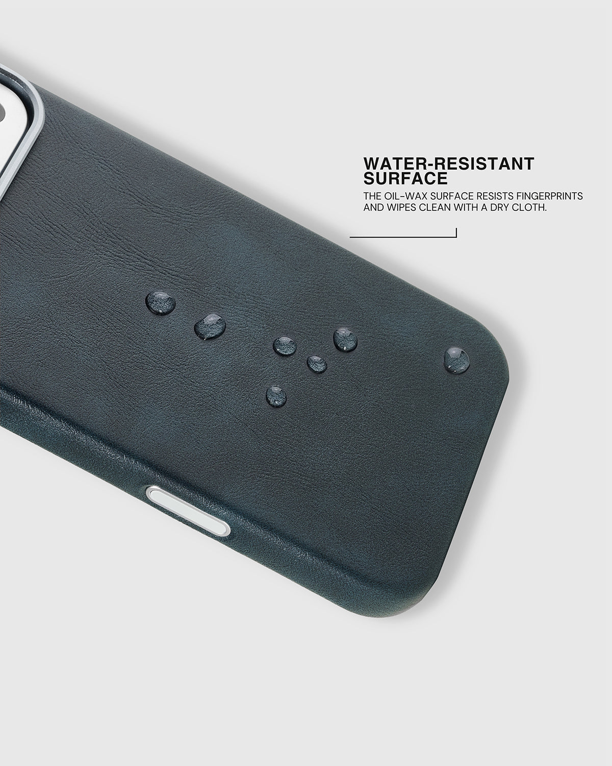 VINTAGE LEATHER NA CASE NG TELEPONO — BLUE