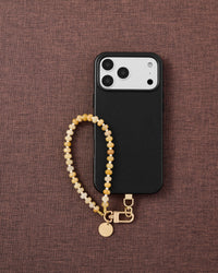 SAFFRON AGATE ORBIT PHONE STRAP