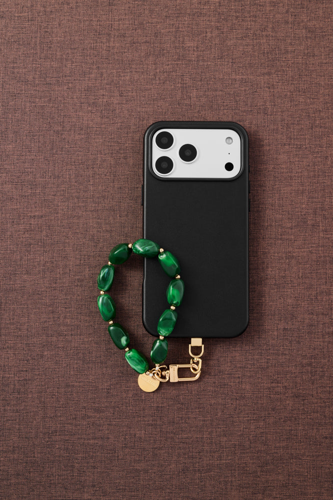 EMERALD MARBLE PHONE STRAP