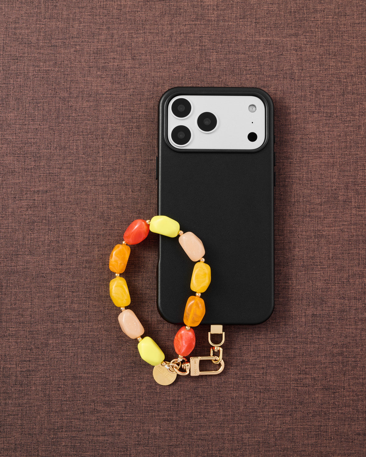 CITRUS MIX AGATE PHONE STRAP