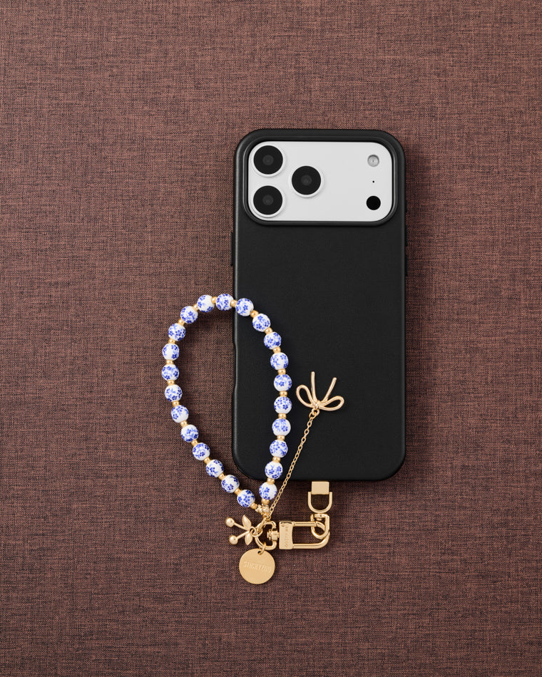 PORCELAIN BLOOM CHARM PHONE STRAP