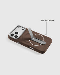 STAND PHONE CASE — BROWN