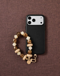 TOFFEE MARBLE MIX PHONE STRAP