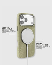 DENIM PHONE CASE — OLIVE
