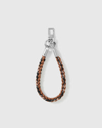 CARAMEL BRAID CROSS-BODY PHONE STRAP