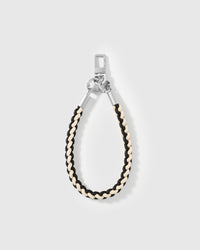 ONYX BRAID CROSS-BODY PHONE STRAP