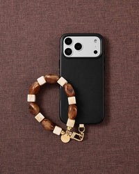 COGNAC MARBLE PHONE STRAP