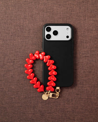 RED HEART PHONE STRAP