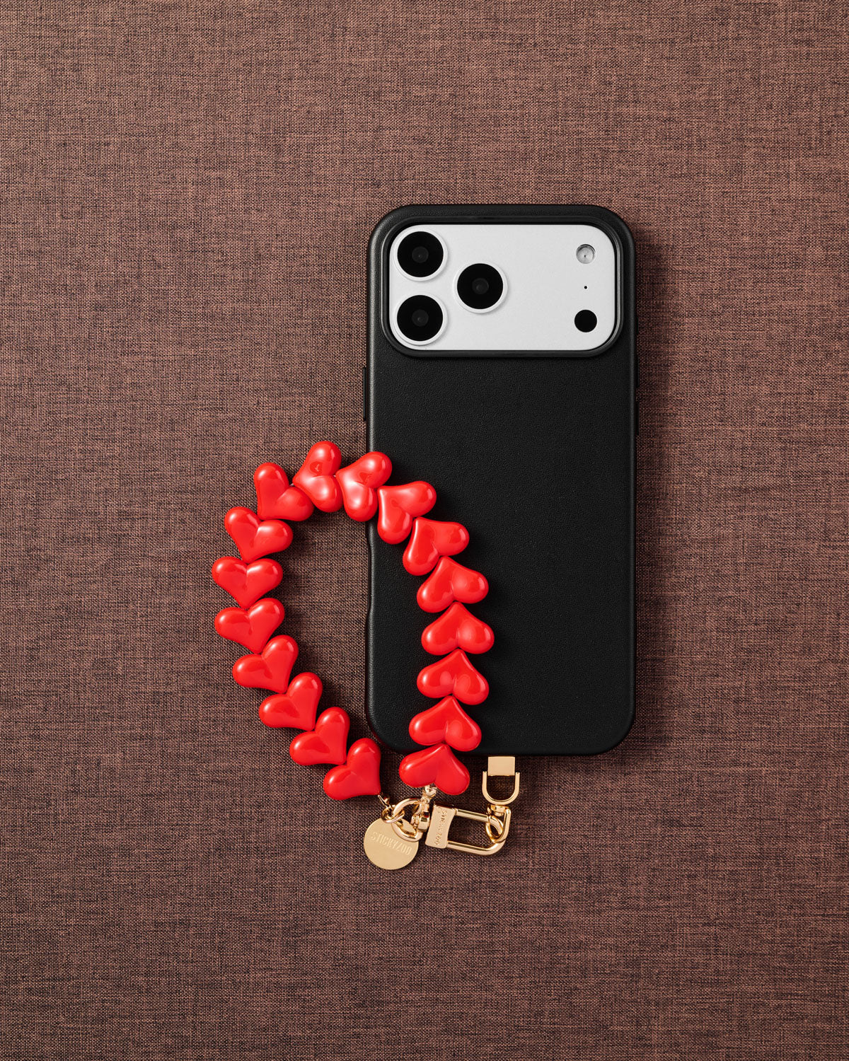 RED HEART PHONE STRAP