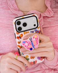 PAINTED BUTTERFLY PHONE CASE