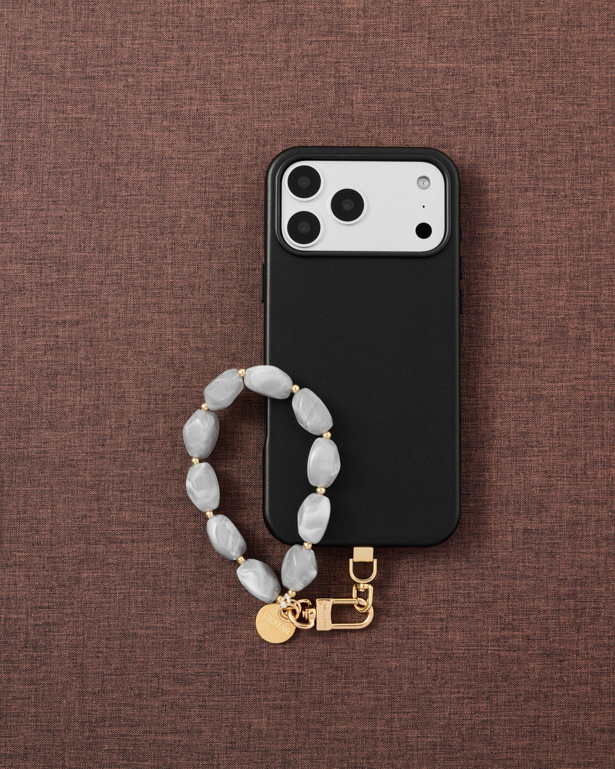 ASH MARBLE PHONE STRAP