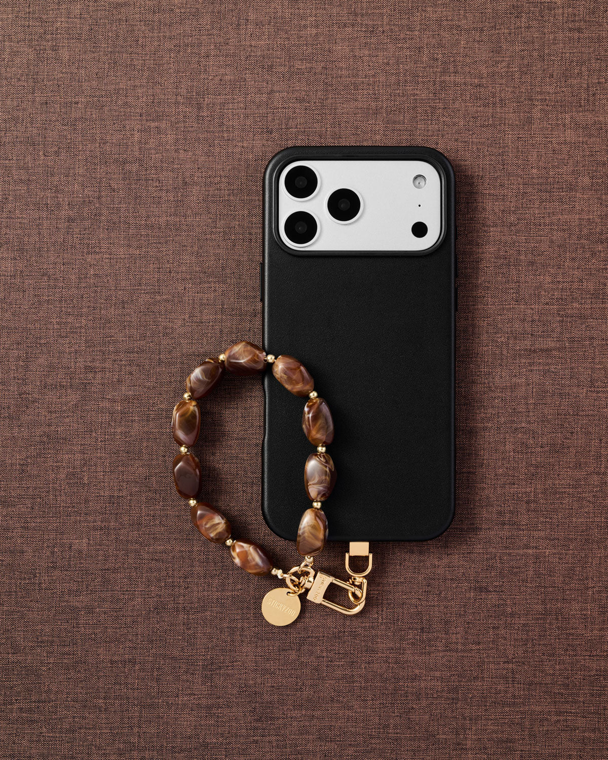 AMBER STONE PHONE STRAP