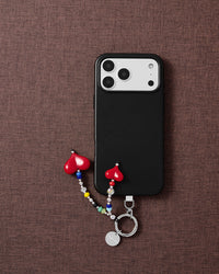 DOUBLE HEART DANGLE PHONE STRAP