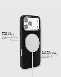 DENIM PHONE CASE — BLACK
