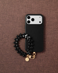 BLACK HEART PHONE STRAP