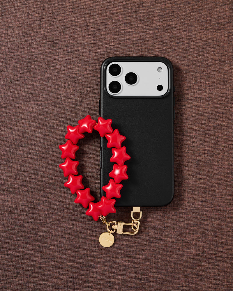 CRIMSON STAR PHONE STRAP