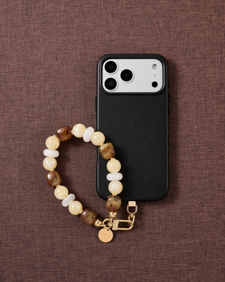 HONEY MARBLE MIX PHONE STRAP