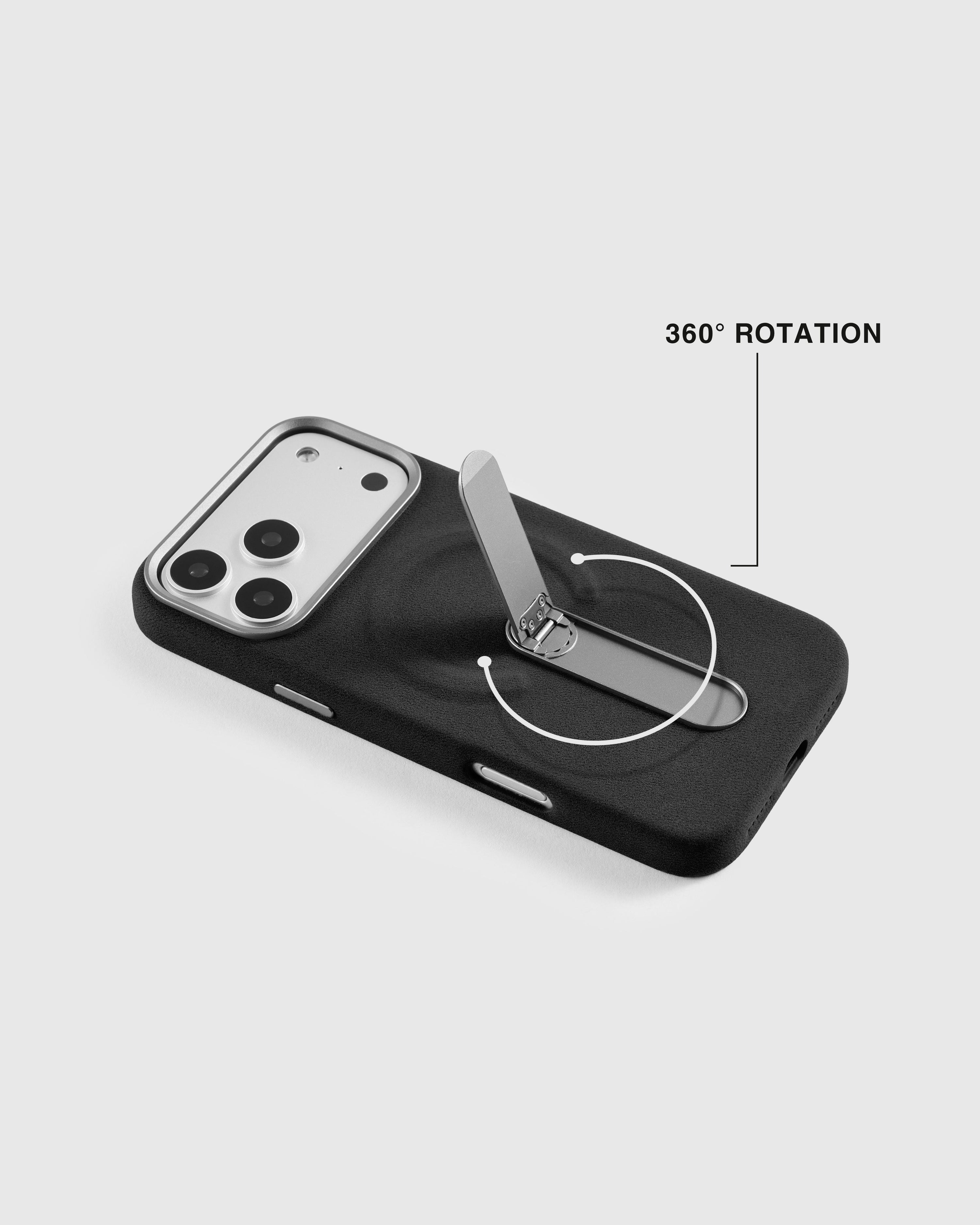 STAND PHONE CASE — BLACK