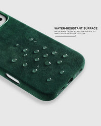 ALCANTARA PHONE CASE — EVERGREEN