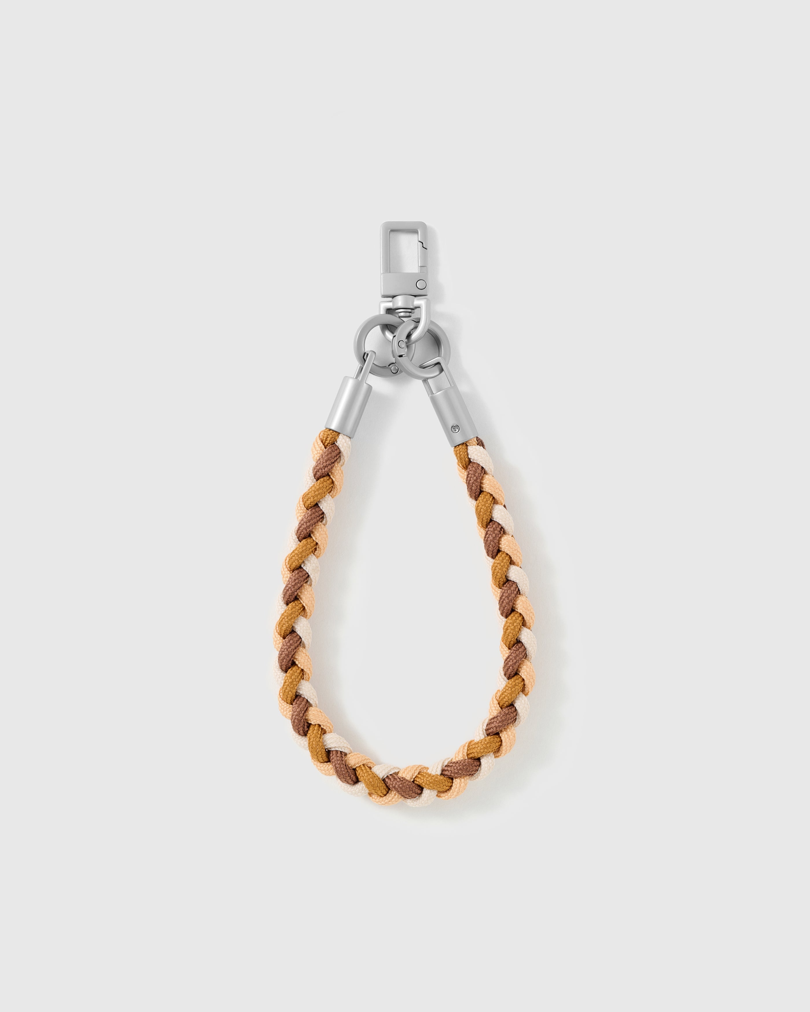 CHESTNUT BRAID CROSS-BODY PHONE STRAP