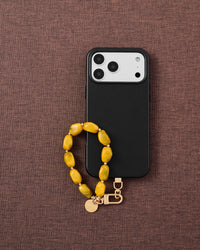 SAFFRON AGATE PHONE STRAP
