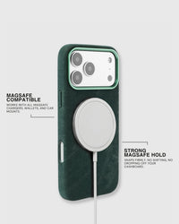 DENIM PHONE CASE — GREEN