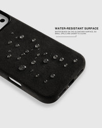 ALCANTARA PHONE CASE — BLACK