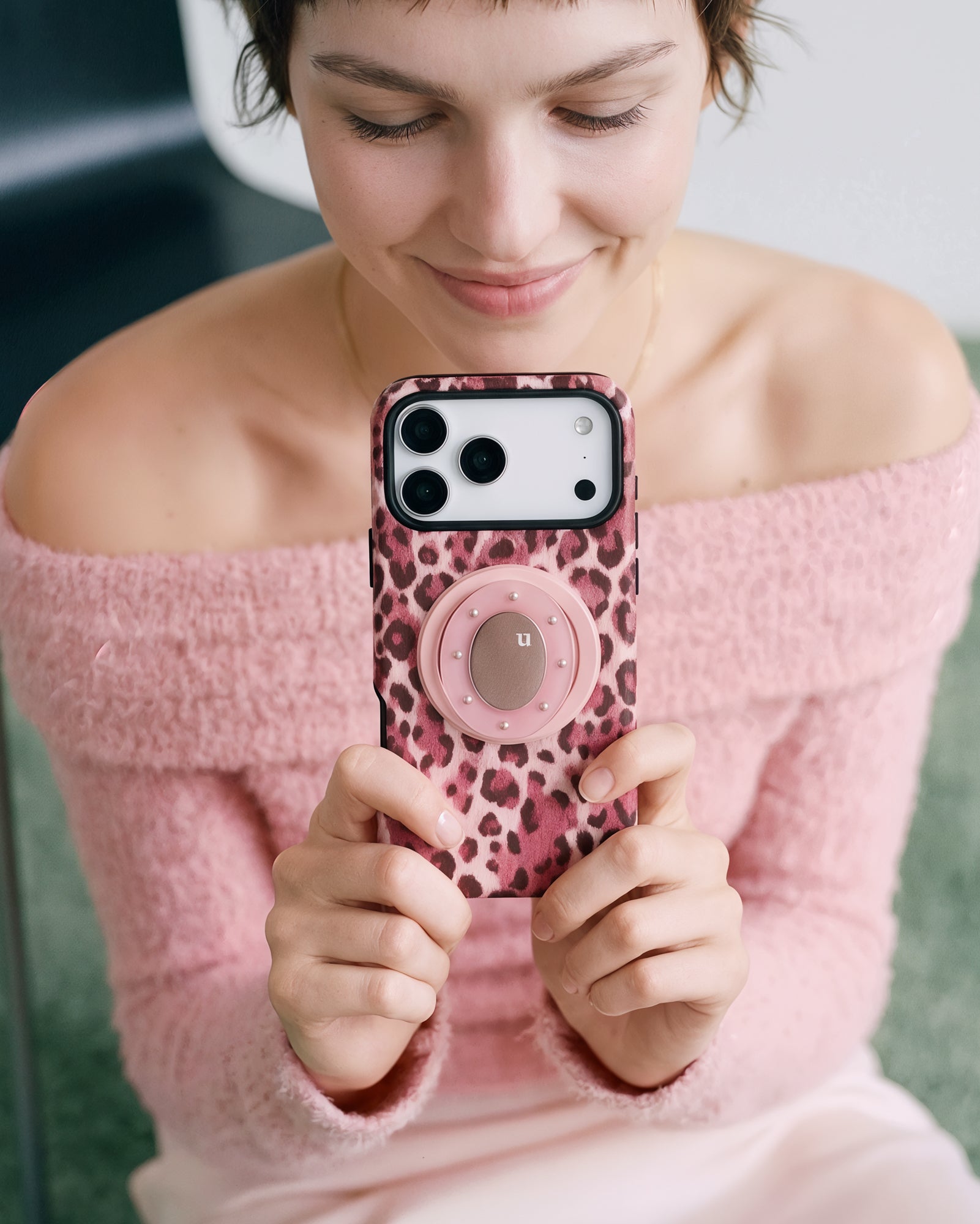 ROSÉ LEOPARD CASE NG TELEPONO