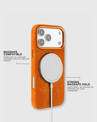 DENIM PHONE CASE — ORANGE