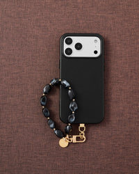 OBSIDIAN AGATE PHONE STRAP