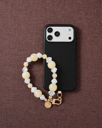 BUTTER CRYSTAL CLUSTER PHONE STRAP