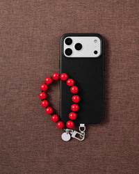 RED BEAD PHONE STRAP