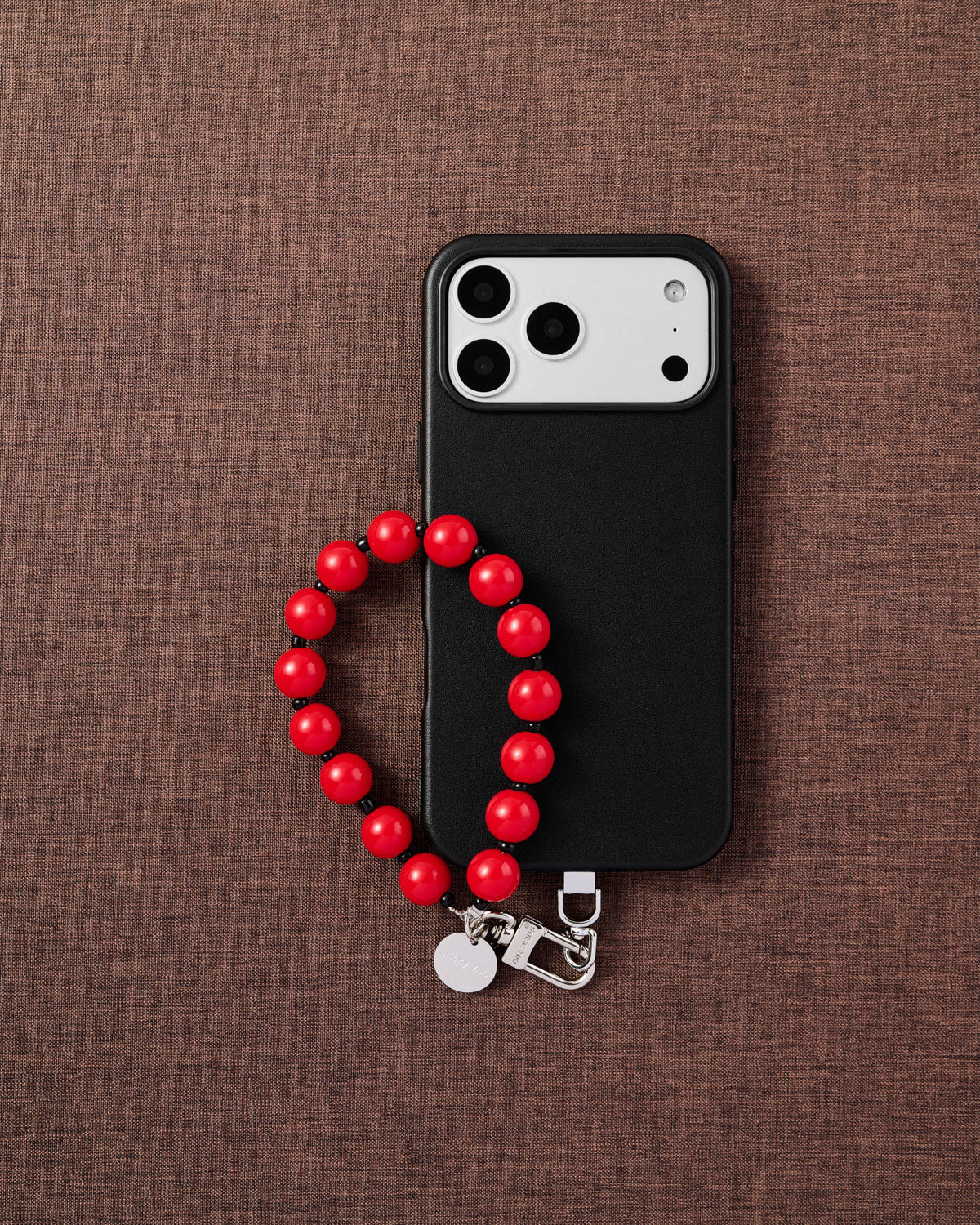 RED BEAD PHONE STRAP
