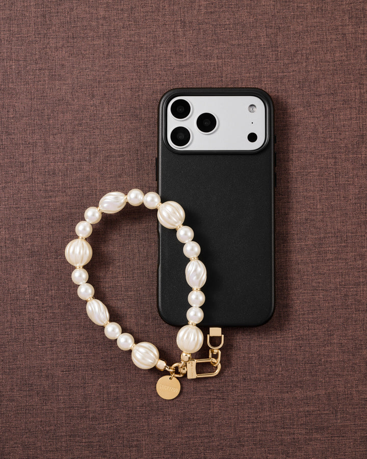 IVORY PEARL PHONE STRAP