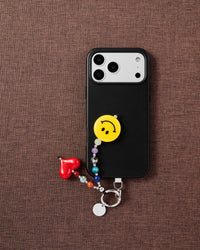 SMILEY HEART PHONE STRAP