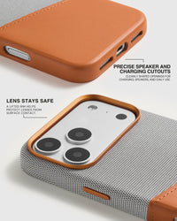 WALLET PHONE CASE — GREY ORANGE