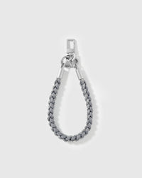 PEWTER BRAID CROSS-BODY PHONE STRAP