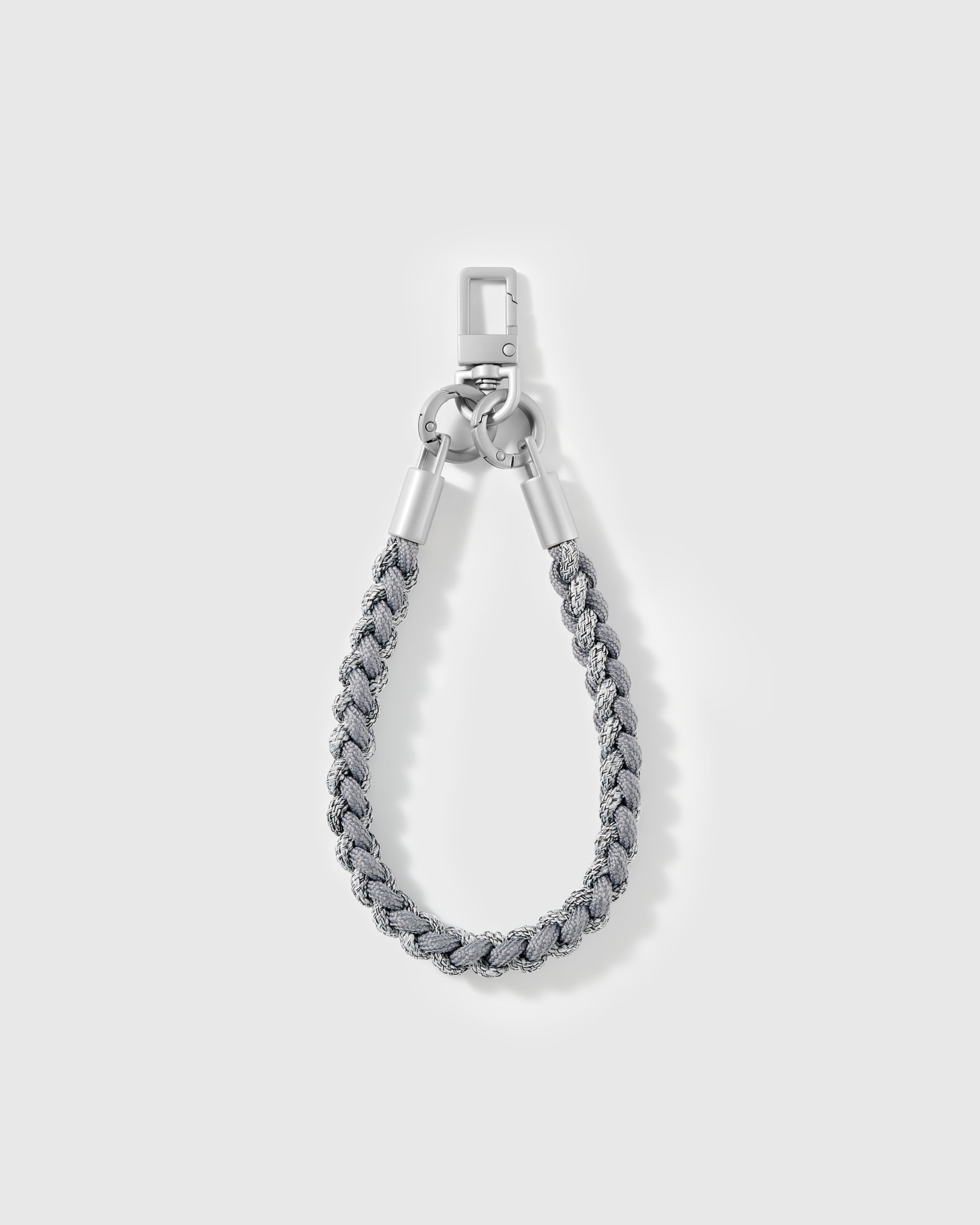 PEWTER BRAID CROSS-BODY PHONE STRAP