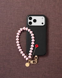 BUBBLEGUM HEART KISS PHONE STRAP