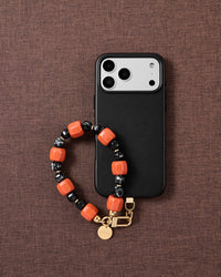 EMBER NOIR MARBLE MIX PHONE STRAP