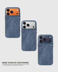 DENIM PHONE CASE — STONEWASH