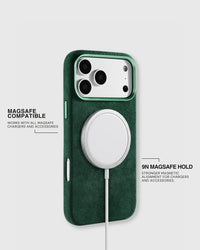 ALCANTARA PHONE CASE — EVERGREEN