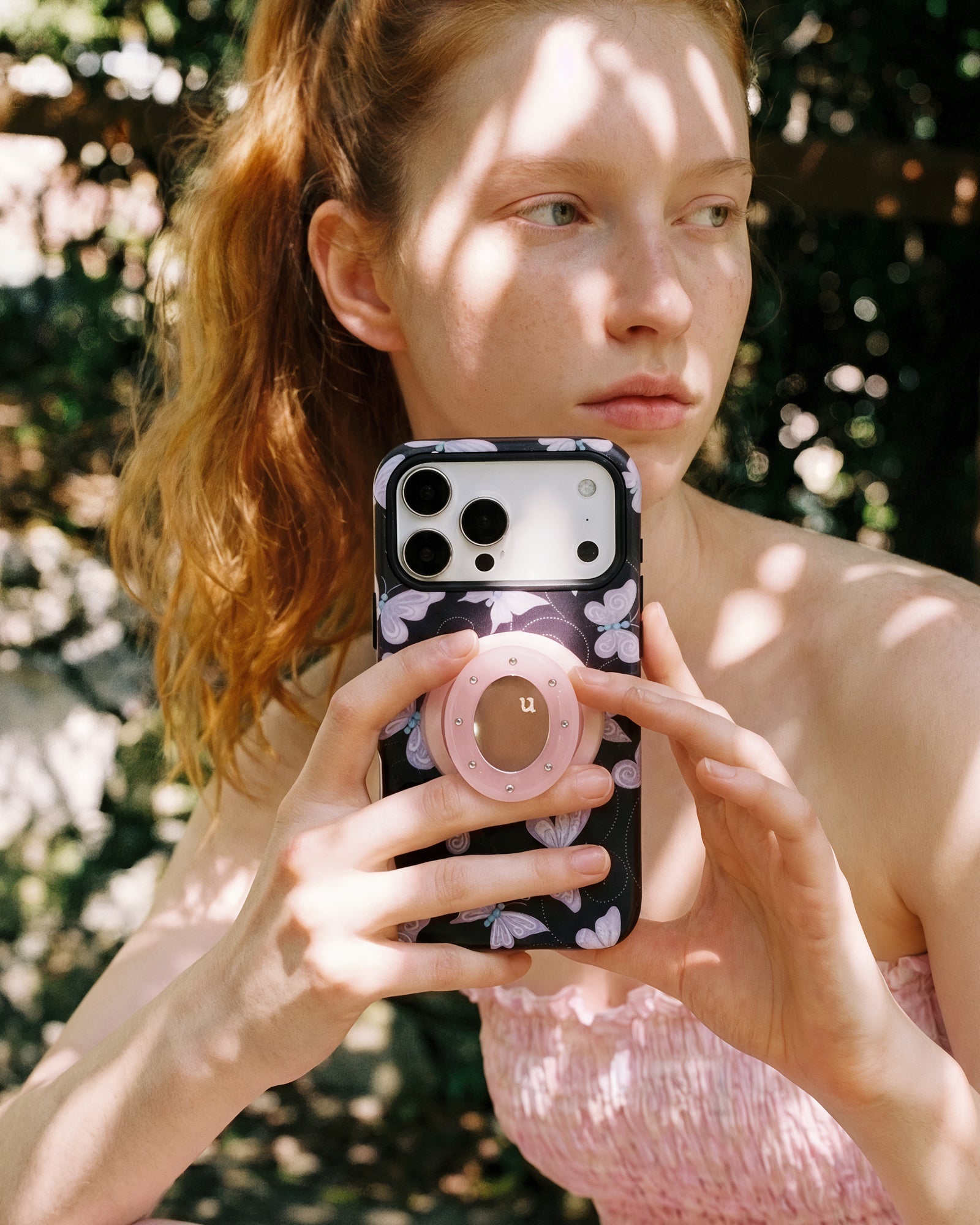 LAVENDER BUTTERFLY PHONE CASE