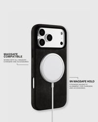 ALCANTARA PHONE CASE — BLACK