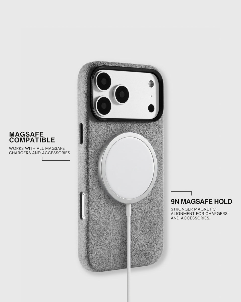 ALCANTARA PHONE CASE — ASH